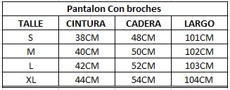 Pantal&oacute;n Con Broches